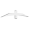 Ekena Millwork Bellingham Architectural Grade PVC Gable Bracket, 72"W x 12"H x 4"D x 4"F, 4/12 Pitch GBP072X12X0404BEL00 - alternate 1